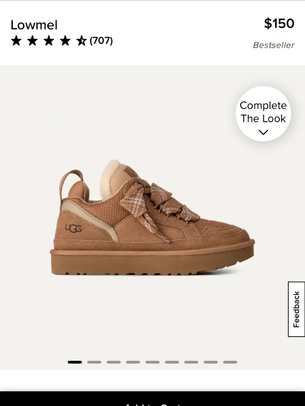 BRAND NEW Ugg Lomwel Sneakers Women's Size 10 - Picture 2 of 4